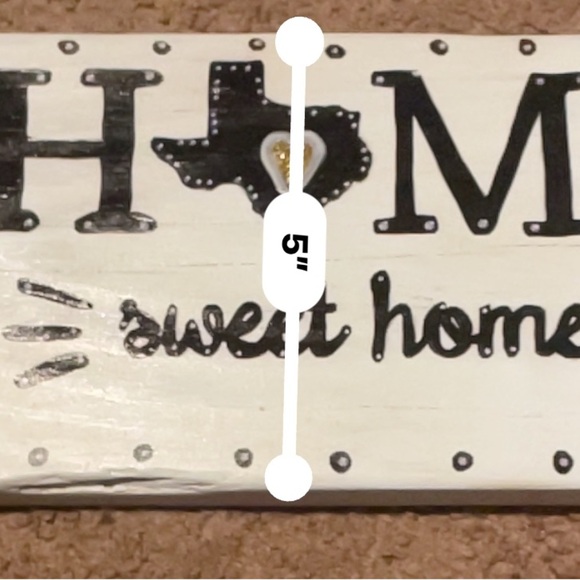 White and Black Home Sweet Home Wall Decor - Picture 2 of 3